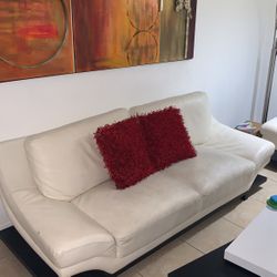 White Leather Sofas
