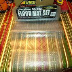 4-Piece Heavy Duty Vinyl FLOOR MAT SET
