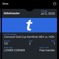 MEXICO 🇲🇽 VS HONDURAS TICKETS 