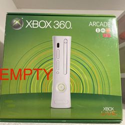 Xbox 360 Arcade Empty Box