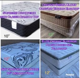 Queen Size Good Quality Mattresses, Available with or without Boxspring