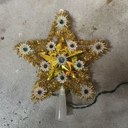 Vintage Light Up Christmas Tree Star