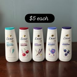 Dove Body Wash for Women Moisturizing Anti-Stress Blue Chamomile & Oat Milk Cleanser All Skin, 20 oz 