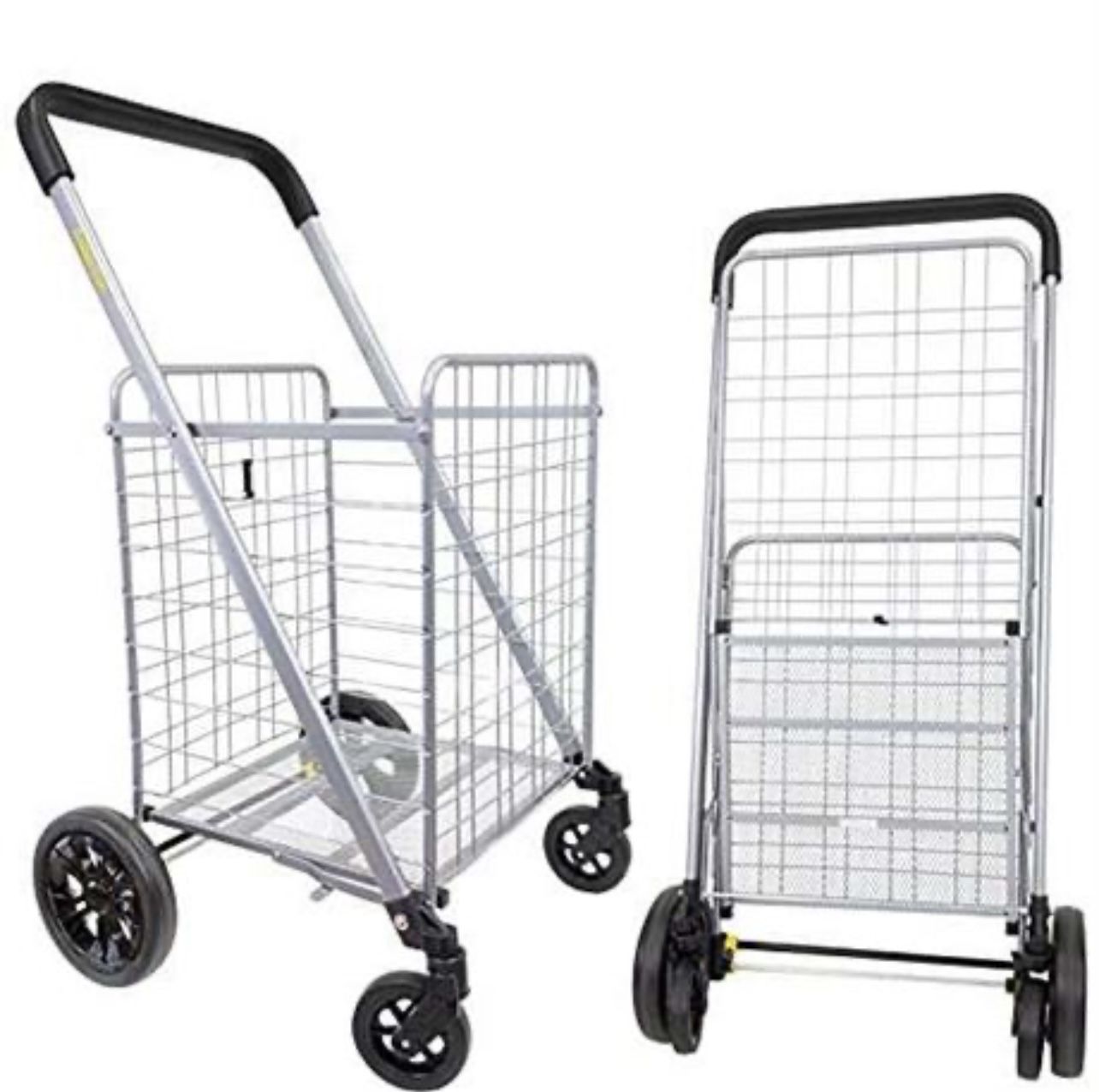 Cruiser Cart Deluxe 2 Shopping Grocery Rolling