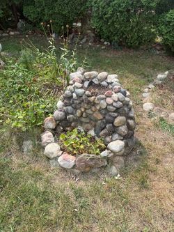 Stones, yard decor, pavers
