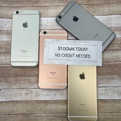 Apple iPhone 6s Unlocked -90 Day Warranty-$1 DOWN-NO Credit Needed