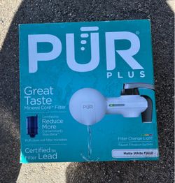 PUR Plus Faucet Filtration System Matte White