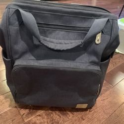 Gray Lassig Diaper Backpack