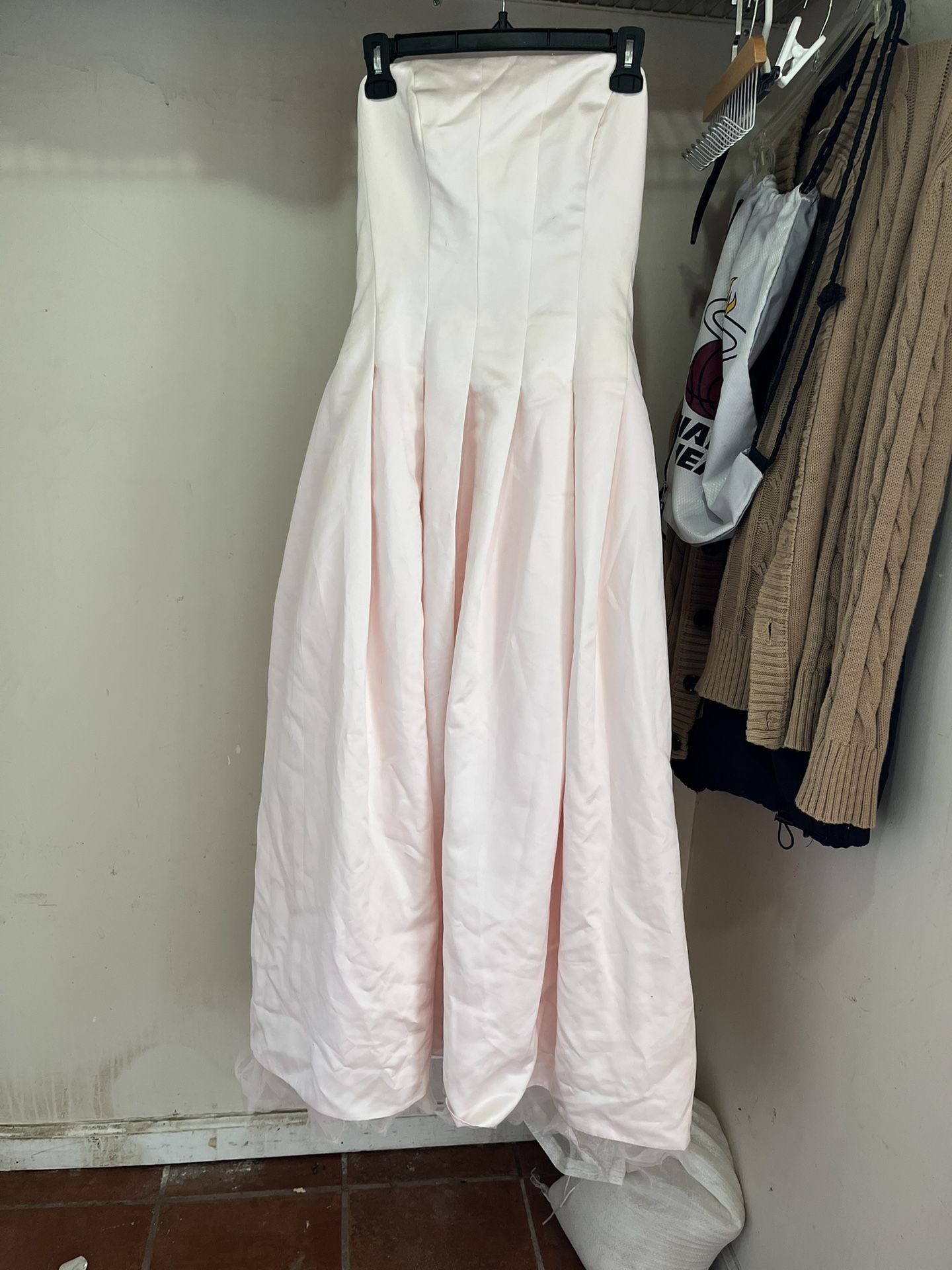 Strapless prom dress