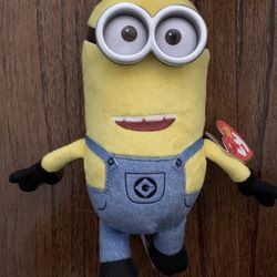 Minion Retired Ty Beanie Babies Minion Despicable Me 3 Tim 6 Inch Plush Toy