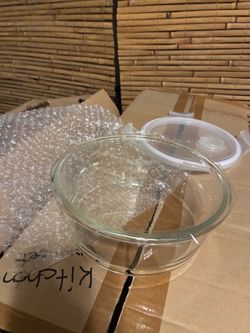 Set of 3 Lock & Lock Oven Glass Bowls with Airtight Lids