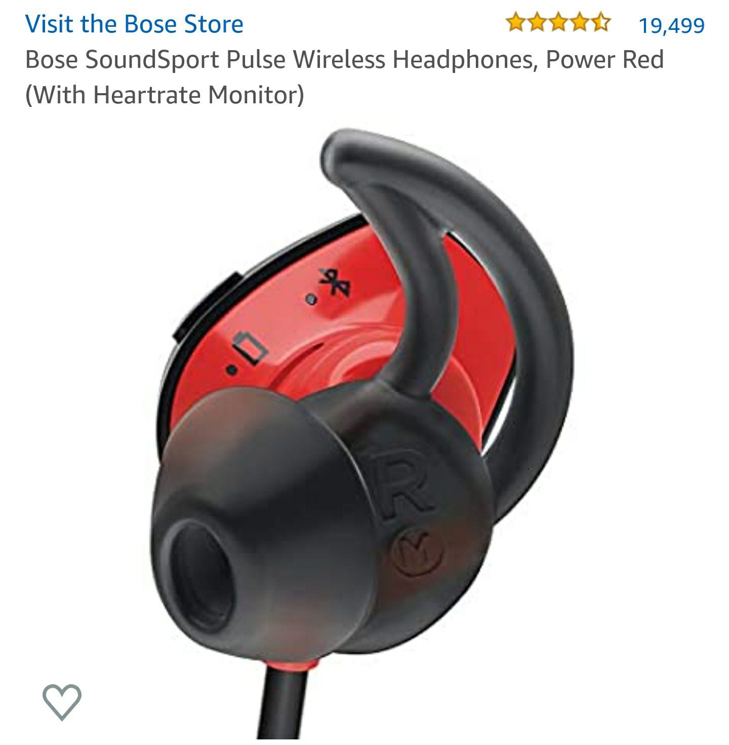 Bose SoundSport Wireless Headphones, Power Red