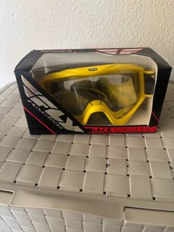 Adult Fly Racing Goggles Yellow