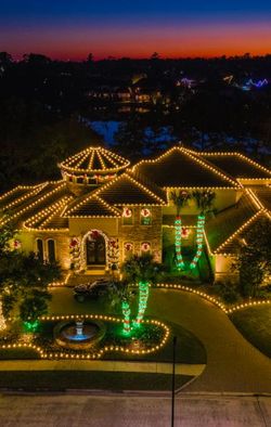 Christmas light Installation