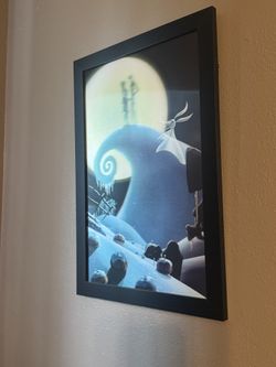 (3) Framed Nightmare Before Christmas Lenticular Pictures