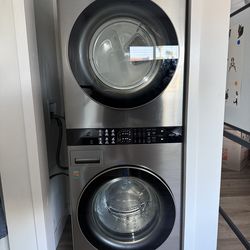 LG Electric Stacked Washer Dryer Unit
