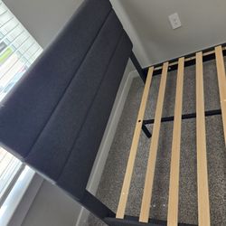 Queen Bed Frame + Memory Foam Mattress + Protector – Like New – $350