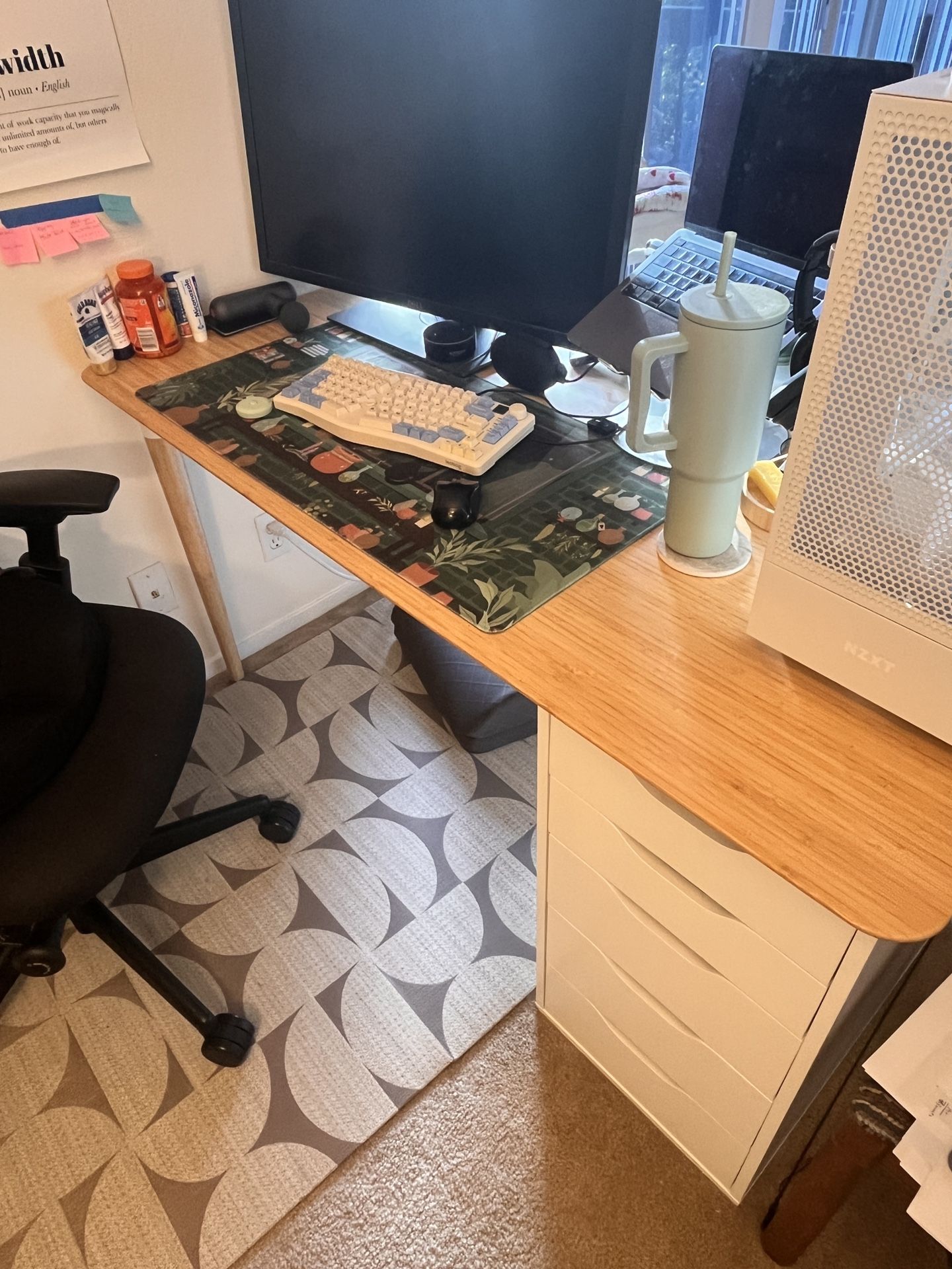 Ikea Bamboo Desk (Table Top and Legs)
