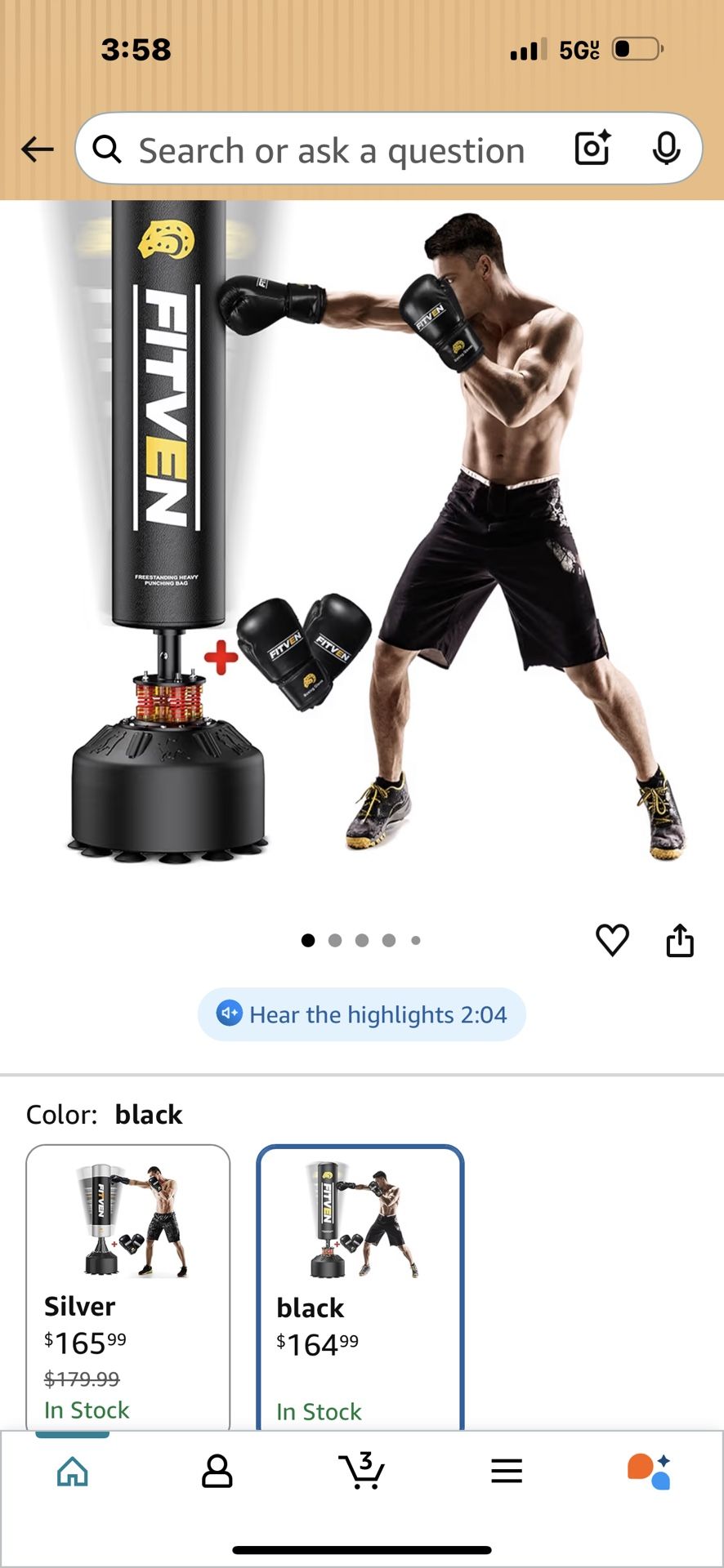Free Standing Punching Bag