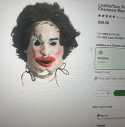 Chainsaw massacre mask Halloween