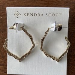 Kendra Scott Miku Hoop Earrings , good condition.