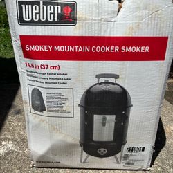 New Weber Smokey Mountain Cooker 14.5" - Unused Condition!