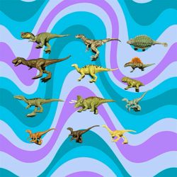 Jurassic World Dominion Mini Dinosaur Figures Lot of 12 T-Rex Raptors Amblin
