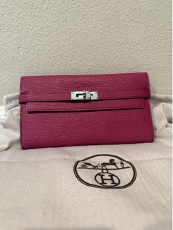 Hermes Classic Kelly Wallet Chevre Mysore Leather