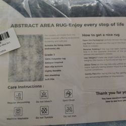 Abstract Area Rug Brand New