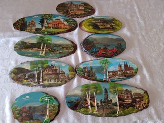 Plaques Wood Painted