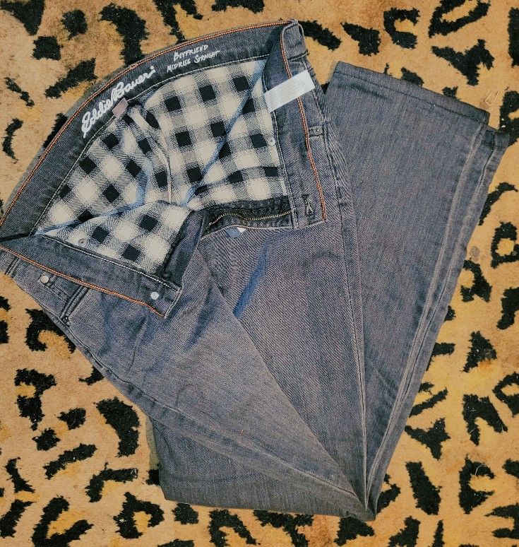 Eddie Bauer Flannel-lined Jeans.