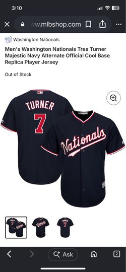 Trea Turner Washington Nationals Majestic Alternate MLB Cool Base