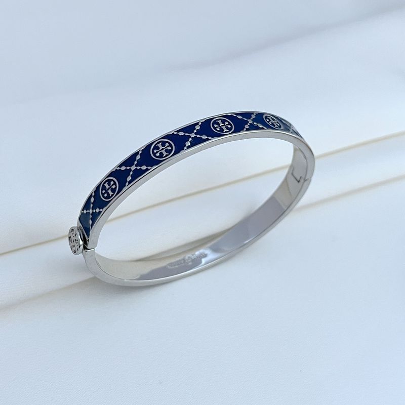 Tory Burch Silver Black Bracelet