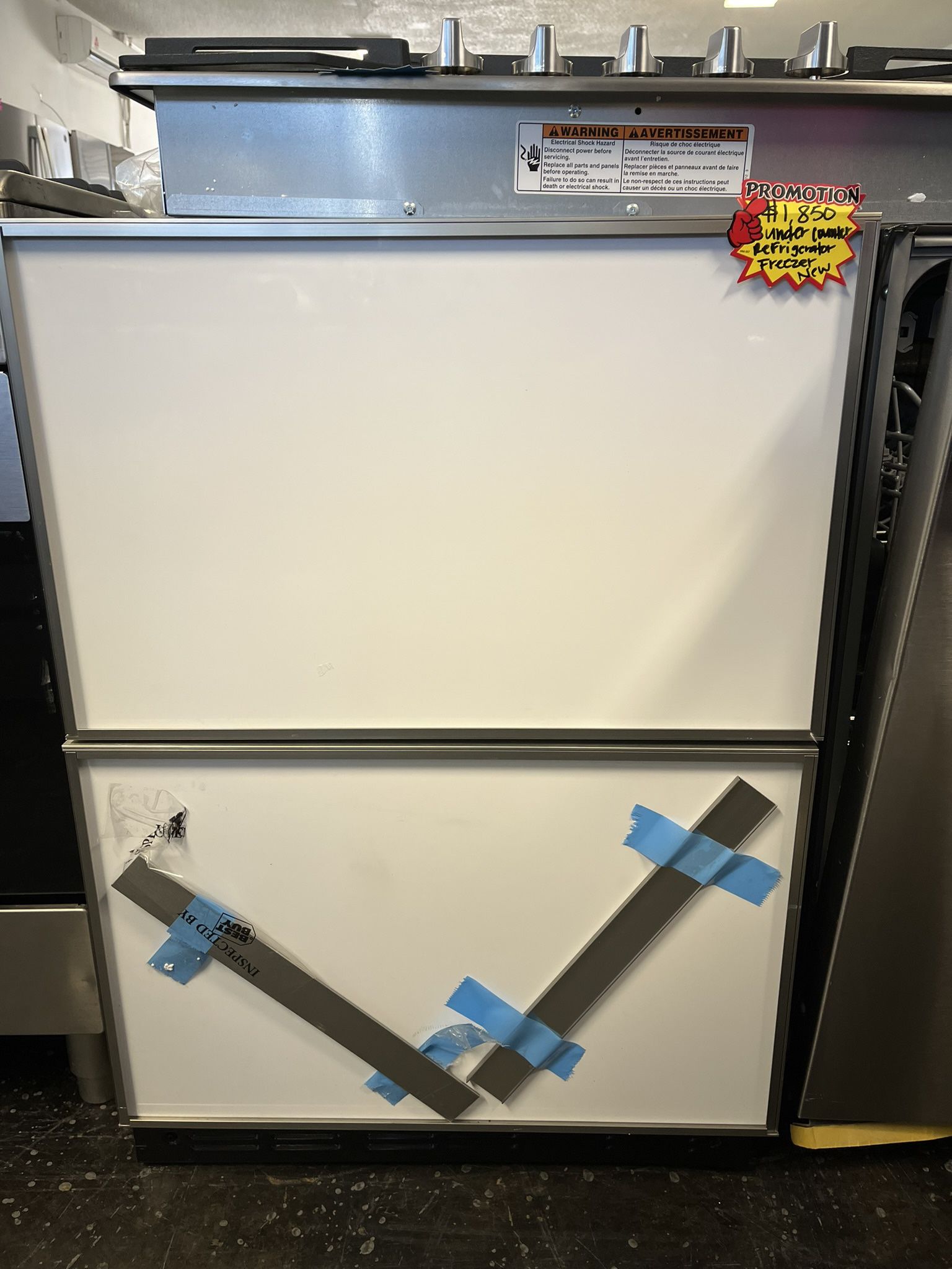 ‼️‼️ GE Monogram Under Counter Refrigerator And Freezer Panel Ready🚨🚨
