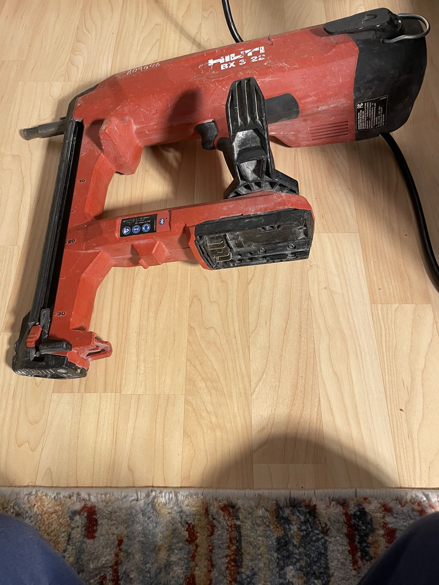 2022 HILTI BX 3-22 BATTERY POWERED NAILER (NURON) Model PAN1762