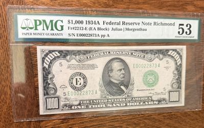 $1000 Federal Reserve Note