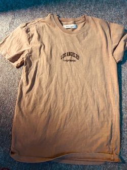 PacSun tan Los Angeles California t-shirt in medium