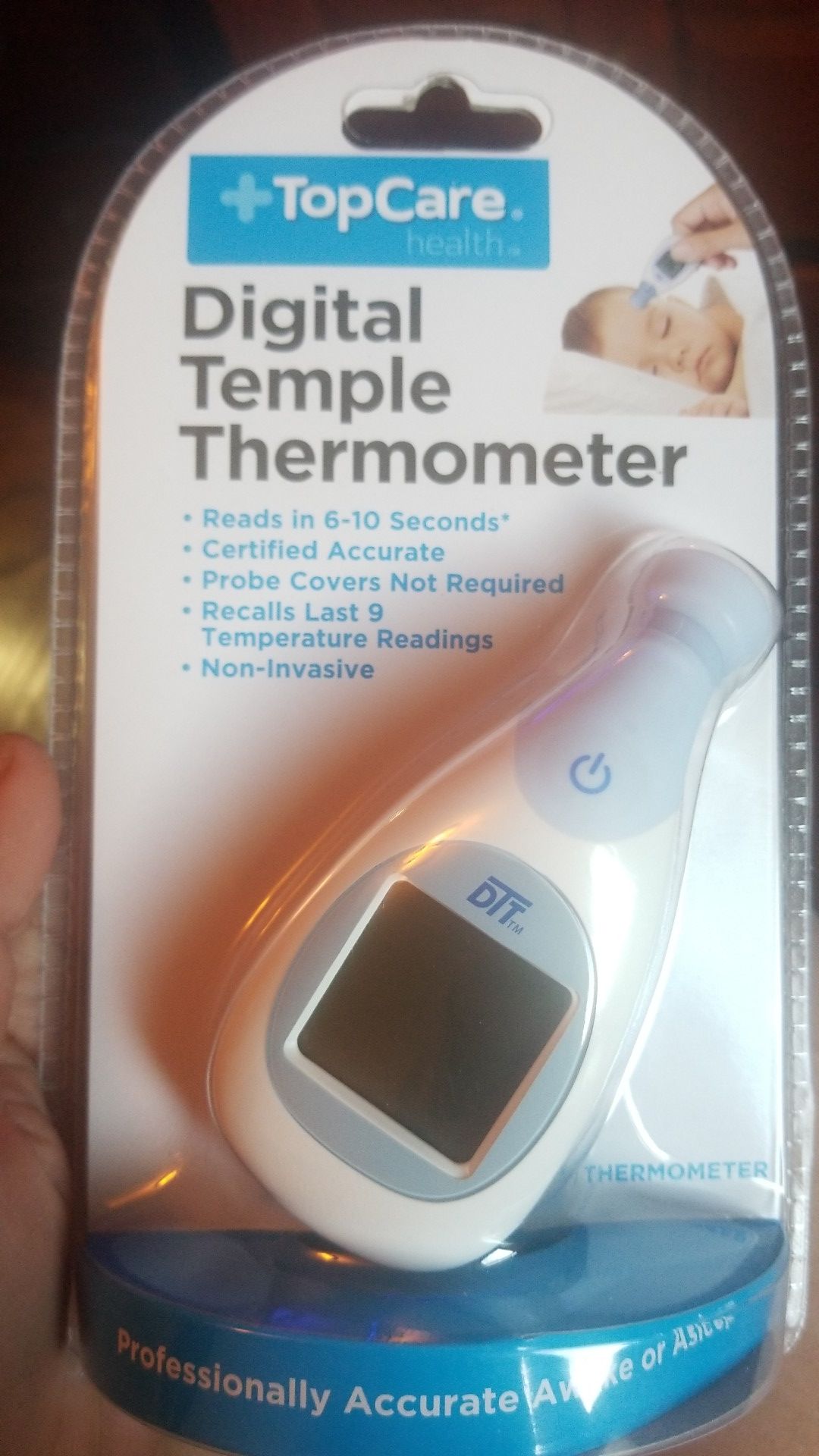Top care health digital temple thermometer