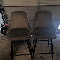Grey Bar Stools 