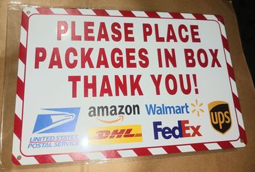 8x12" drop off sign