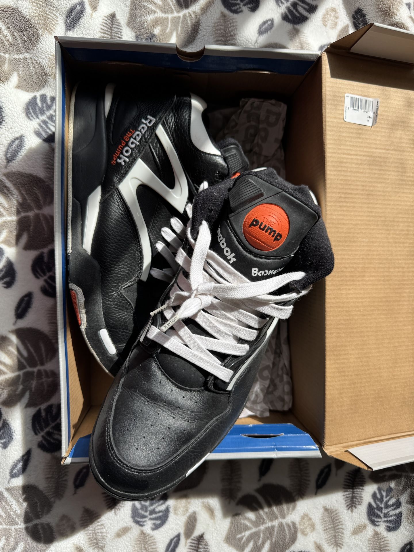 Reebok Omni Lite 2 Pump Dee Brown Size 11