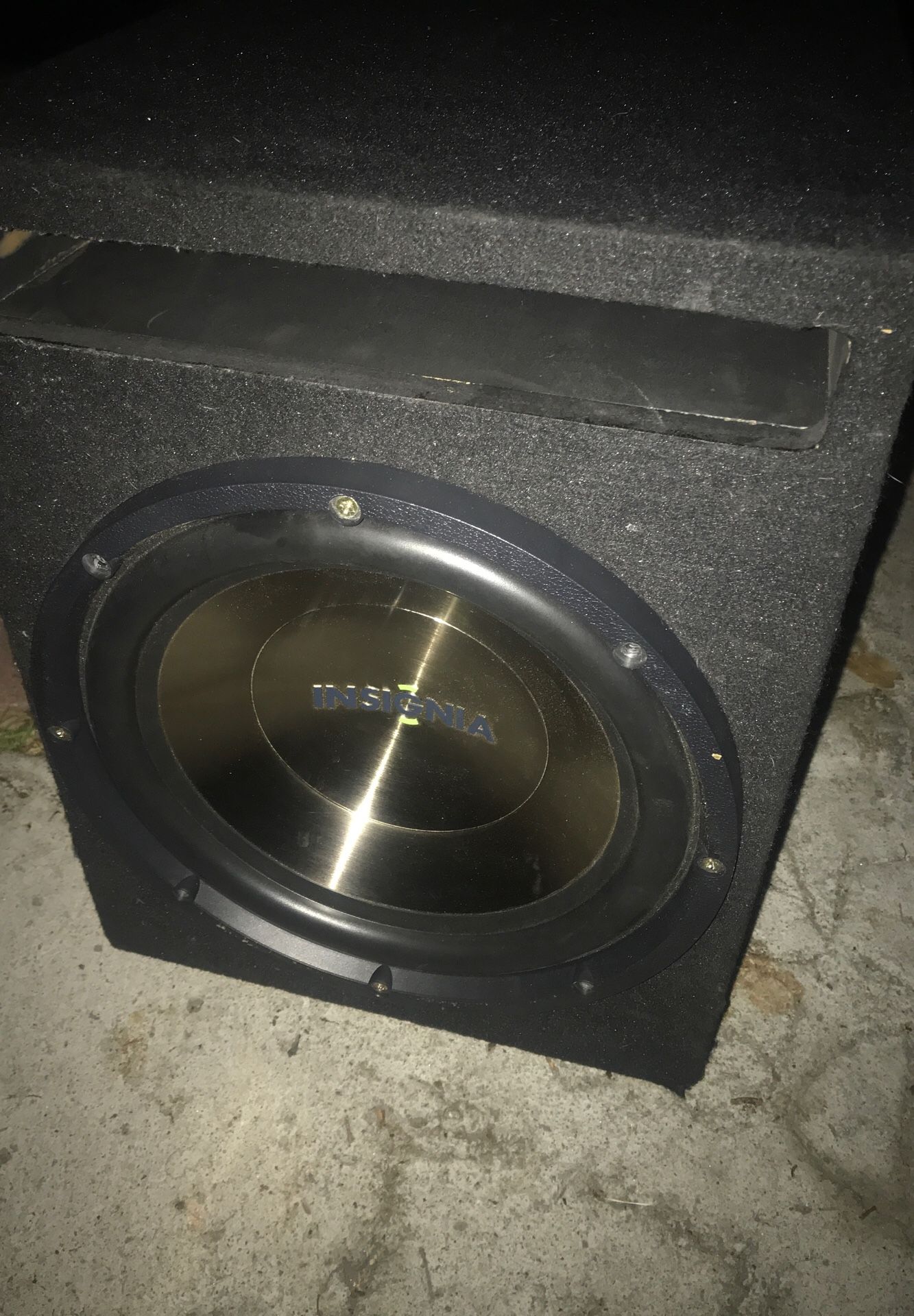 12” subwoofer with box