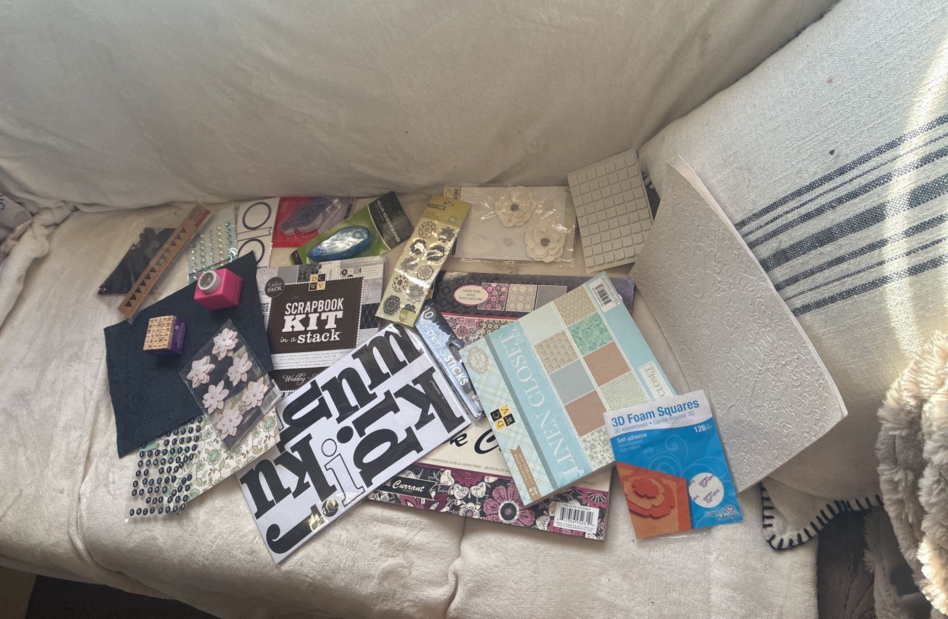 Large Lit Craft Fun Paper Punch Out Stickers And More