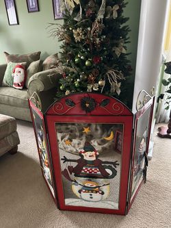 Christmas Fireplace Decoration