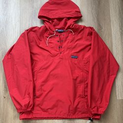 Vintage 80s Patagonia Men’s Anorak Hooded Windbreaker Pullover Size Medium