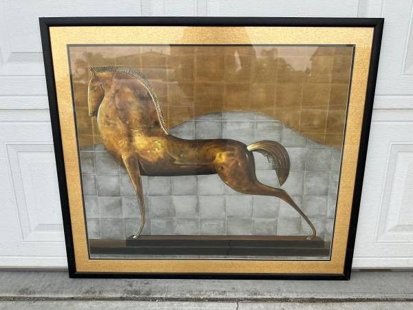 Beautiful picture with Hard Wood Frame, Glass Cover