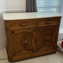 Chestnut Buffet Marble Top