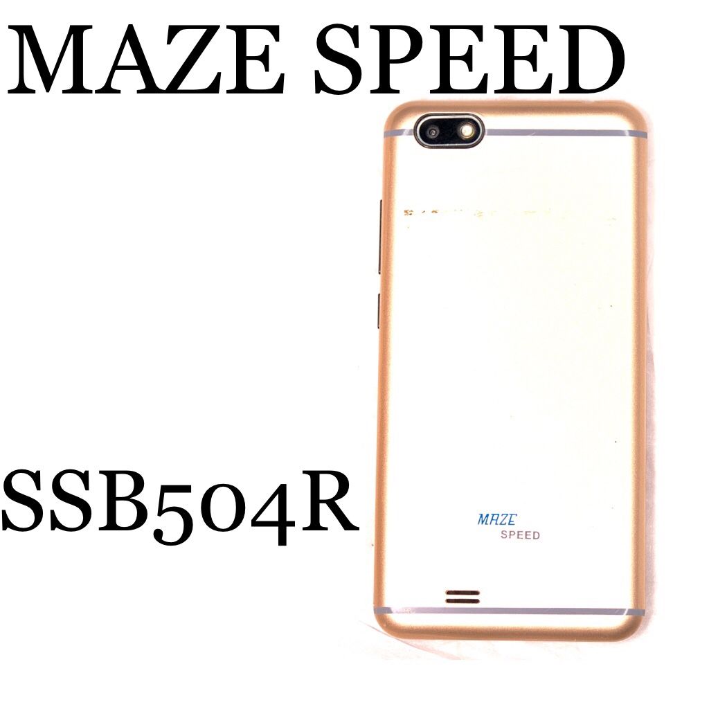 Maze Speed SSB504R Gold Smartphone 3G - Android 8.1 Dual SIM. HAC Rating: M4/T4 No SIM cards, no charger included Used with screen protector so still