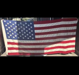 🇺🇸 Rare Vintage 50 Star American Flag 115' × 56' In Valley Forge Flag Co