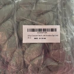 Sage Green tablecloth runners